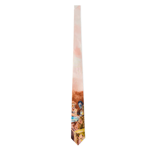 Dominos Painting Silk Tie [Multi]