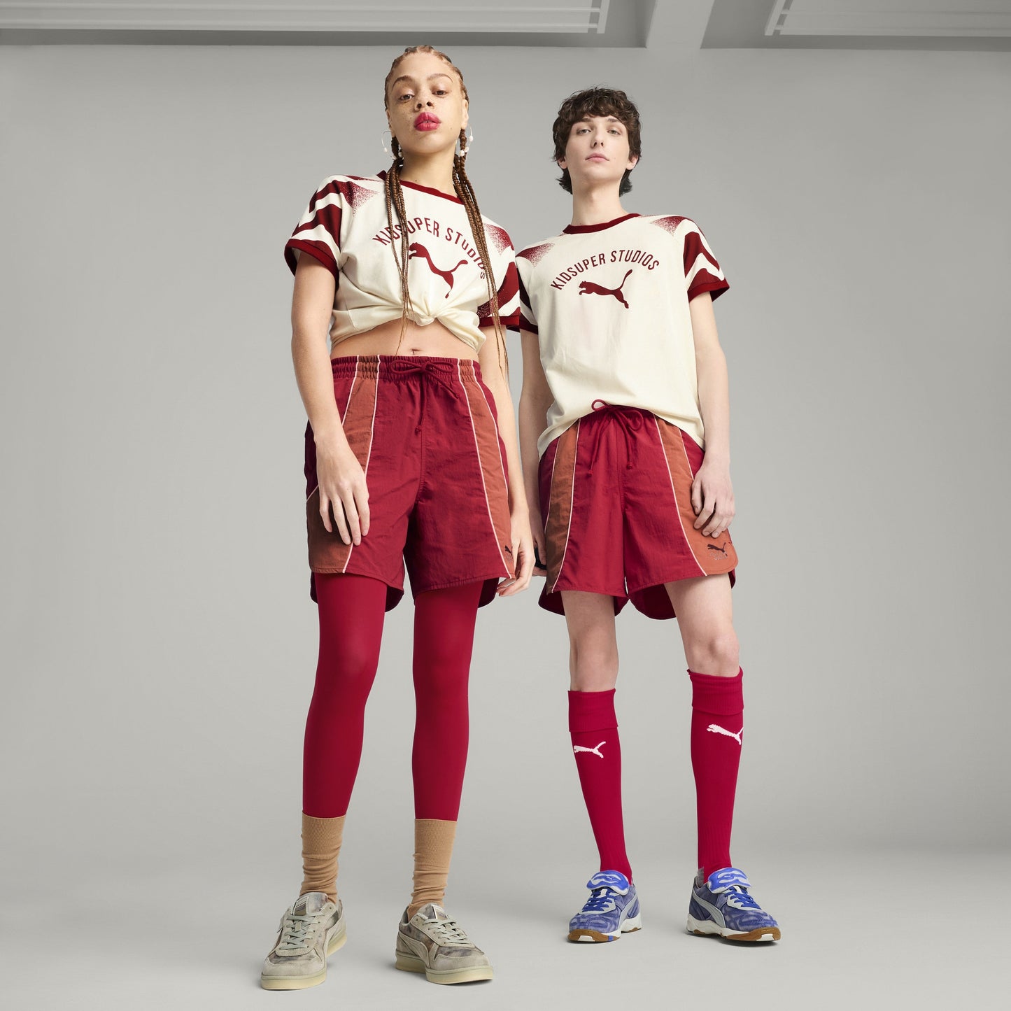 PUMA X KIDSUPER SHORTS  [Dark Crimson]