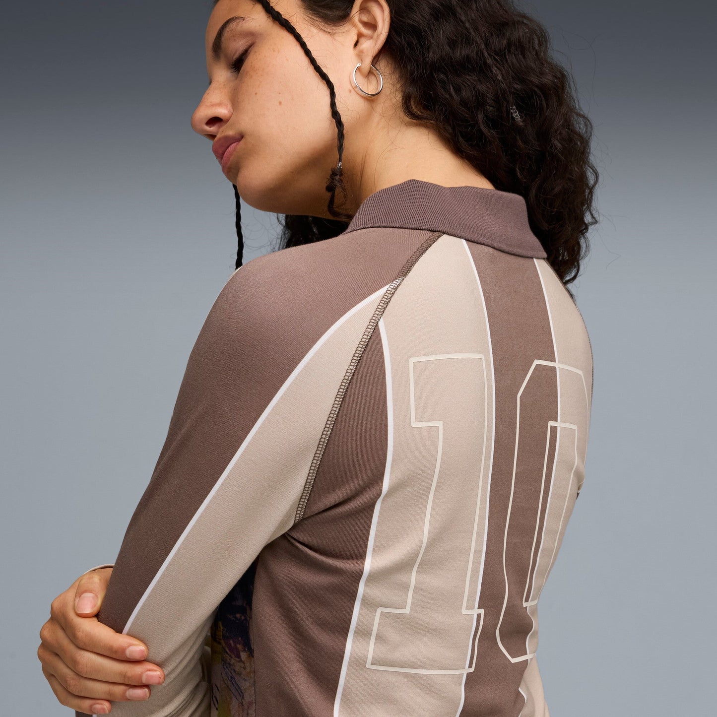 PUMA X KIDSUPER WMNS LS JERSEY [Flat Bronze/AOP]