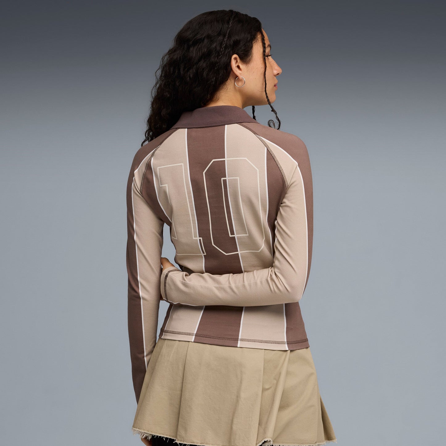 PUMA X KIDSUPER WMNS LS JERSEY [Flat Bronze/AOP]