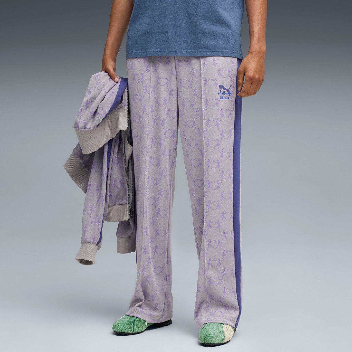 PUMA X KIDSUPER T7 PANTS [Gray Echo/AOP]