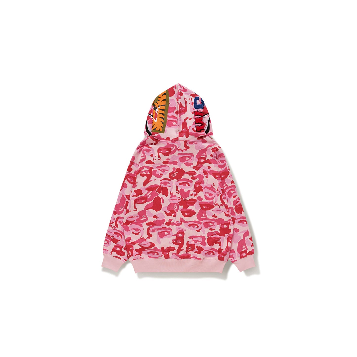 BAPE X KIDSUPER CAMO SHARK FULL ZIP HOODIE [PINK]